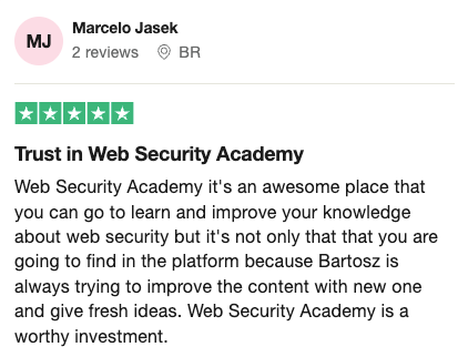Learner review screenshot 5