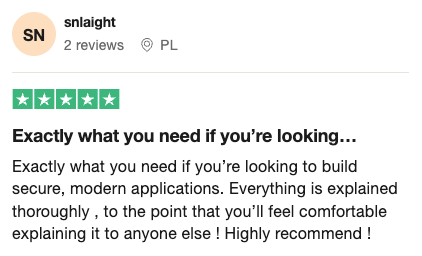 Learner review screenshot 6