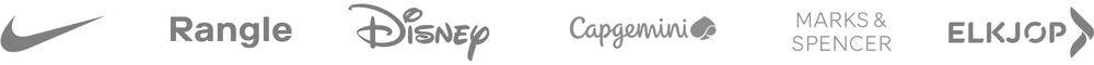 Company logos: Capgemini, Marks and Spencer, and Elkjøp.